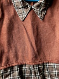 Checked Crop top