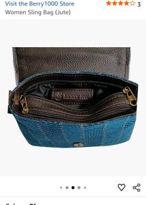 Berry1000 Women's Jute Sling Bag