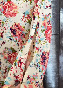 Floral Print Sheer Top
