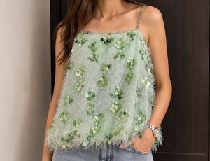 Sparkly Tassel Sequin Top