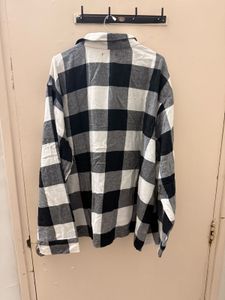 Stylish Black &amp; White Checkered Shirt