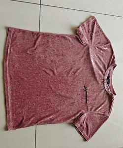 Shein velvet tshirt