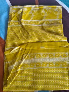 Yellow Printed Kurta Set