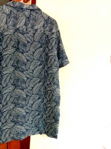 Men's Short Sleeve Tropical Print Shirt