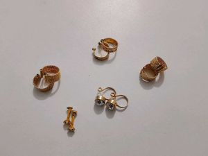 Gold Tone earcuffs 4 Pairs