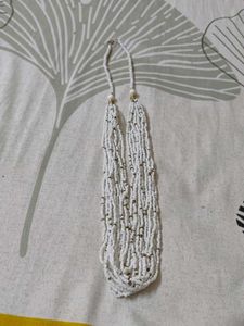 Bohemian White Beaded Necklace