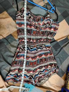 Boho Print Halter Neck Romper