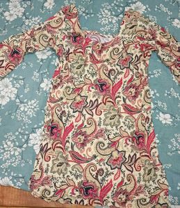 Bohemian Print V-Neck Tunic Top