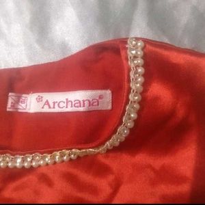 Girls Red Party Dress