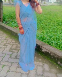 Grey Saree.