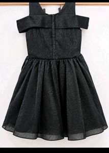 Sparkling Black Off-Shoulder Party Dress