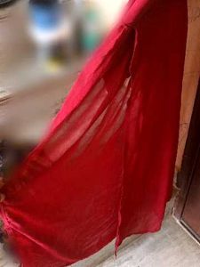 Beautiful Red Ethnic Gown side slits
