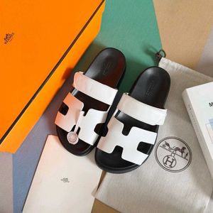 ORIGINAL Hermes 'Oran' Sandal - Denim &amp; Leather