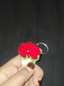 SALE!!!♥️Handmade Crochet Flower Keychain