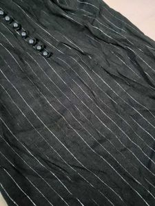 Chic Black Striped kurta