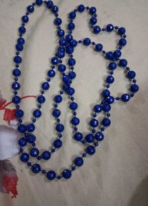 vintage-inspired beaded necklace 💙❤️🖤