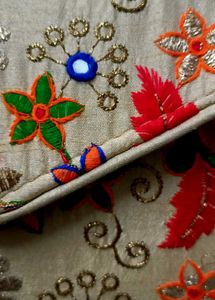 Embroidered Clutch Bag