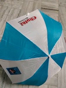 blue &amp; white umbrella