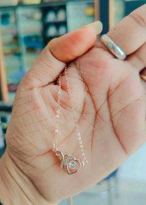 925 Rose Gold Heart Pendant Necklace With Hallmark