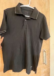 Men's Dark Grey Polo T-Shirt