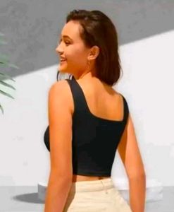 2-Pack Basic Crop Tank Tops Black &amp; White