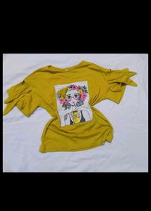 Yellow Graphic Print T-Shirt