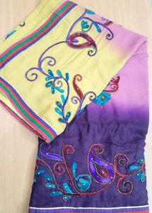 Stylish Embroidered Saree