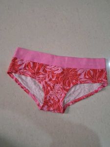 S Floral Print Pink Briefs