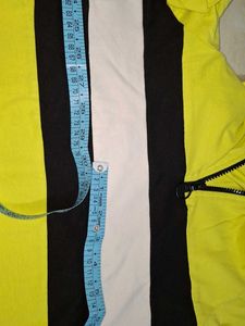 Bodycon casual Dress- yellow and stripped