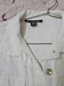 Classic White Denim Jacket
