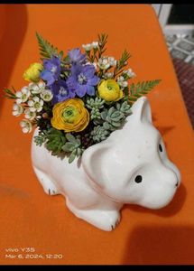 Tiger Shape Ceramic Pot, Cute Animal Planter