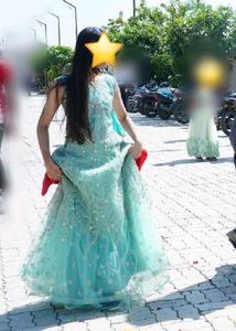 Stunning Teal Sequin Gown
