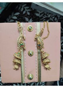 Gold-Plated Jhumka Earrings