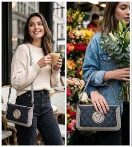 Stylish V Monogram Crossbody Bag