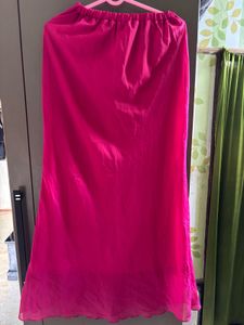 Vibrant Pink mesh type Skirt