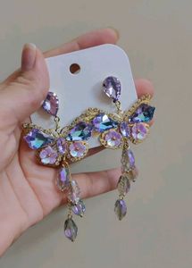 Beautiful Butterfly Crystal Earrings