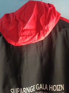 Red and black men jacket