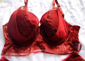 Elegant Lace Longline Bra with brief 👍