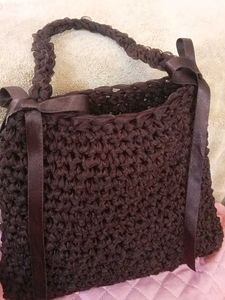 Stylish Brown Woven Handbag