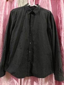 Men's Pinstripe Long Sleeve Shirt