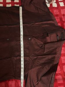 DKNY Iridescent Burgundy Button-Down Shirt