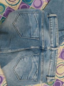 Acid Wash Flare Jeans