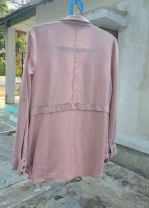 Chic Pink Button-Up Shirt