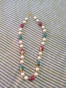 Vintage Beaded Pearl Necklace
