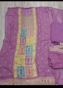 organza shimmer suit