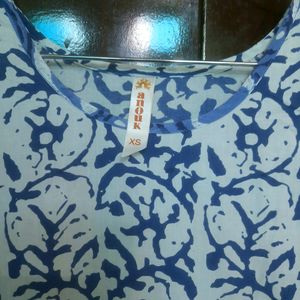 Anouk Blue Flared Kurta