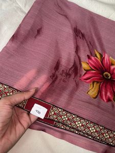 Beautiful Floral Print Saree