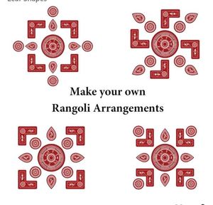 Warli Art Print DIY Rangoli decoration