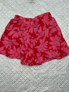 Tiered Floral Mini Skirt