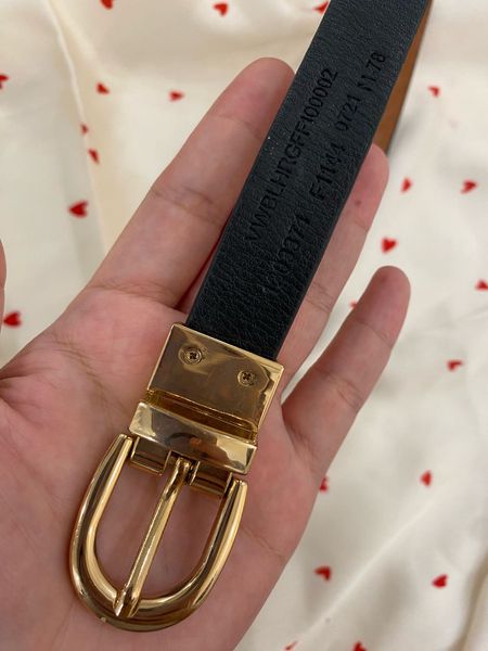 Women > Belts | Van Heusen Leather Belt with Gold Buckle  display picture 1